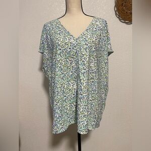 Hilary Radley Short Sleeve Blouse